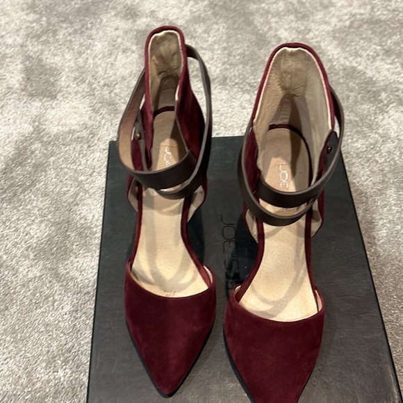 EUC Joe’s Laney Red suede pumps with original box - maroon color. - Picture 4 of 4